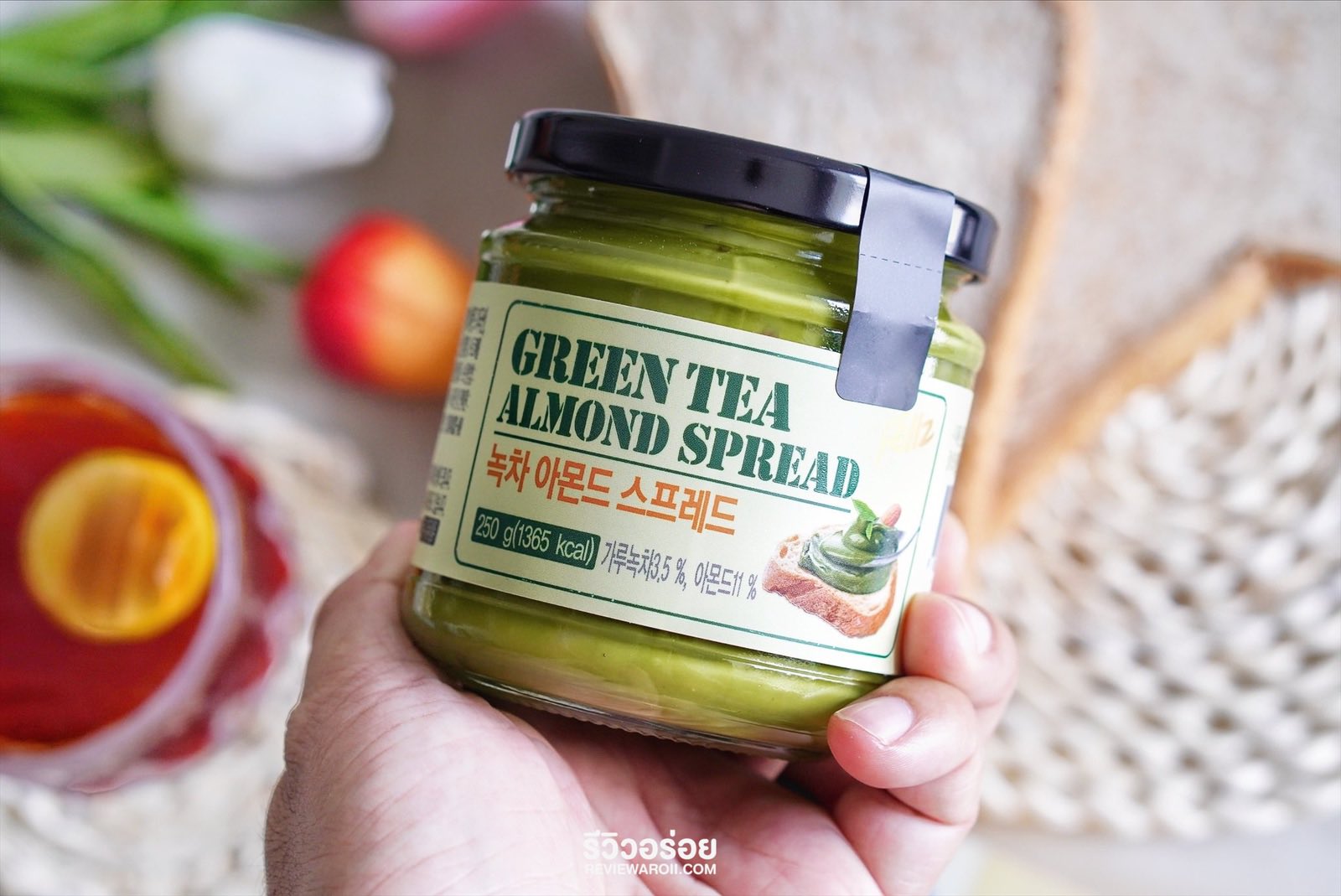 รีวิวอร่อย on Twitter "Green Tea Almond Milk Spread รสชาติ แยมชาเขียว