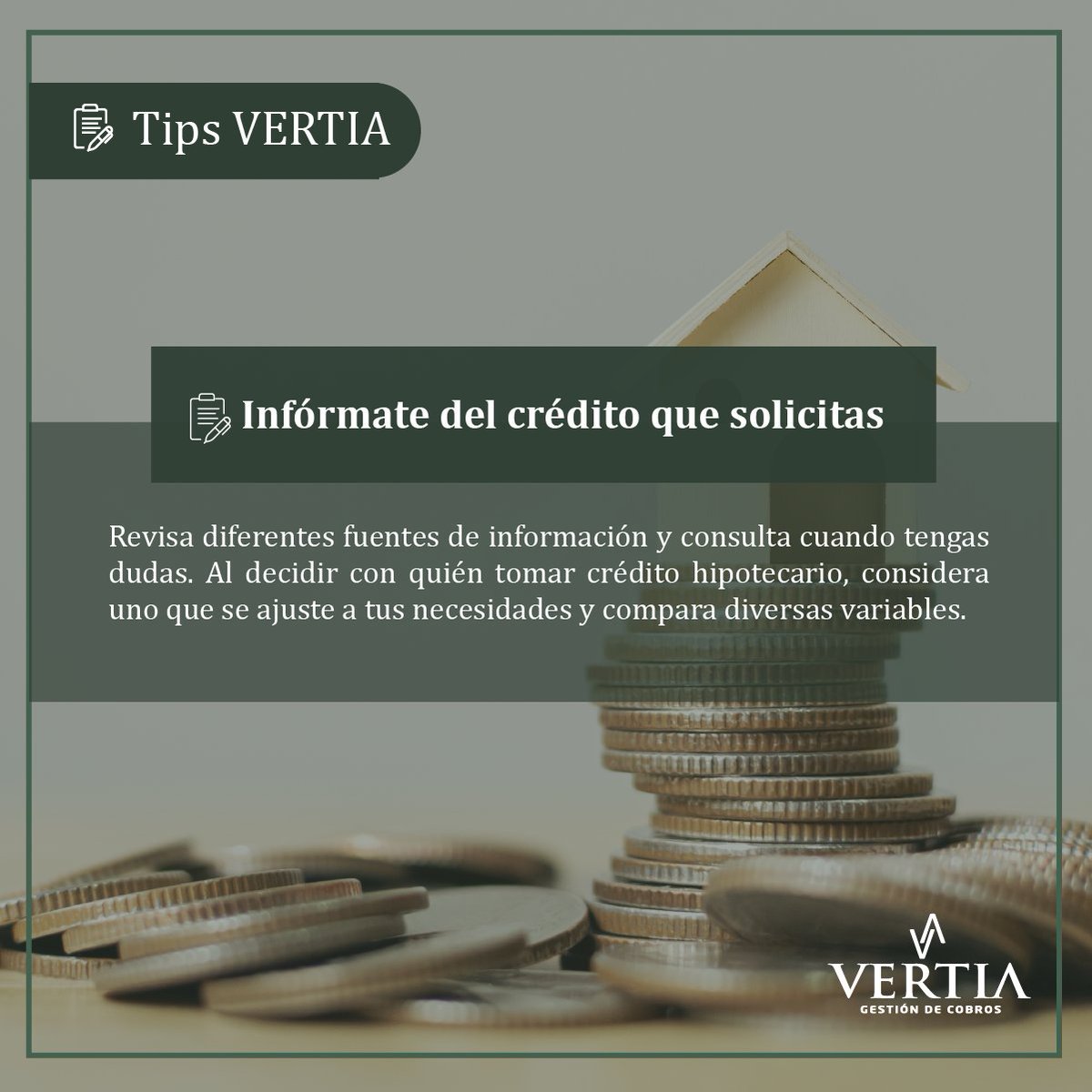 Vertiado's tweet photo. Si estas considerando sacar un crédito hipotecario es necesario que tengas en cuenta las siguientes recomendaciones.⁣⁣
⁣⁣
🟢Para más información sobre estos temas ingresa a https://t.co/FYtqHHu1Q7

#VertiaGestionDeCobros #GestionDeCobros #Hipotecas https://t.co/Pp5vhbiuts