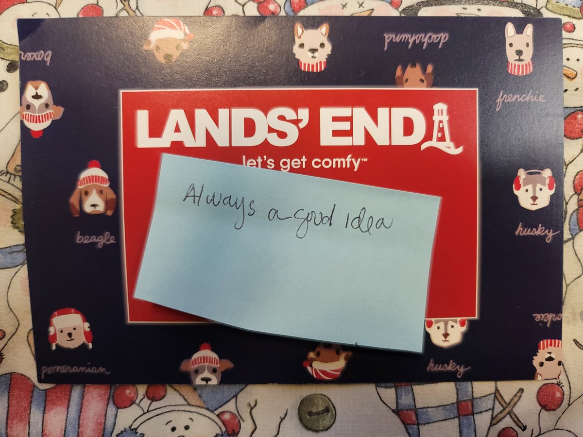 dadoftwo's tweet photo. @LandsEnd I asked my wife for her Christmas gift list. This is what she gave me! https://t.co/WpW87Jz9HT