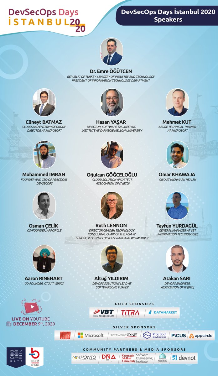 devsecopstr's tweet image. The most experienced and well known speakers will be at DevSecOps Days Istanbul Conference.

For Registration 👉devsecopsistanbul.com/register/

#devops
#devsecops
#devsecopsdays
#devsecopsdaysistanbul