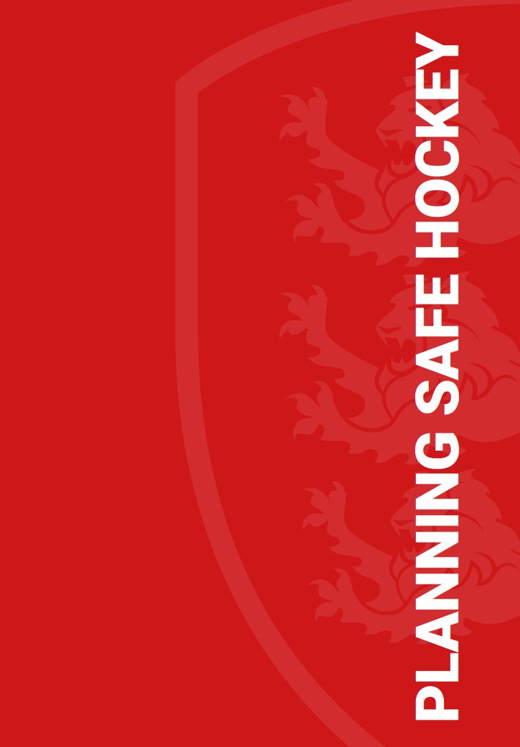 EnglandHockey's tweet photo. England Hockey has today published an important new guide entitled Planning Safe Hockey.

The guide is intended to be used as a checklist by anyone delivering or planning hockey activity. 

Please take the time to read the guide in full at https://t.co/uT03skWmJ6 https://t.co/4526K8mtZs