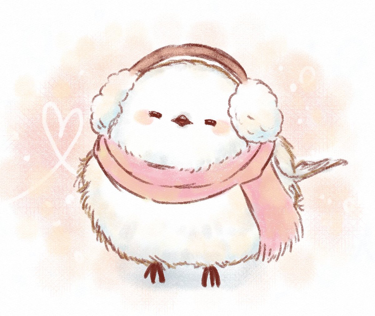 もこもこシマエナガ