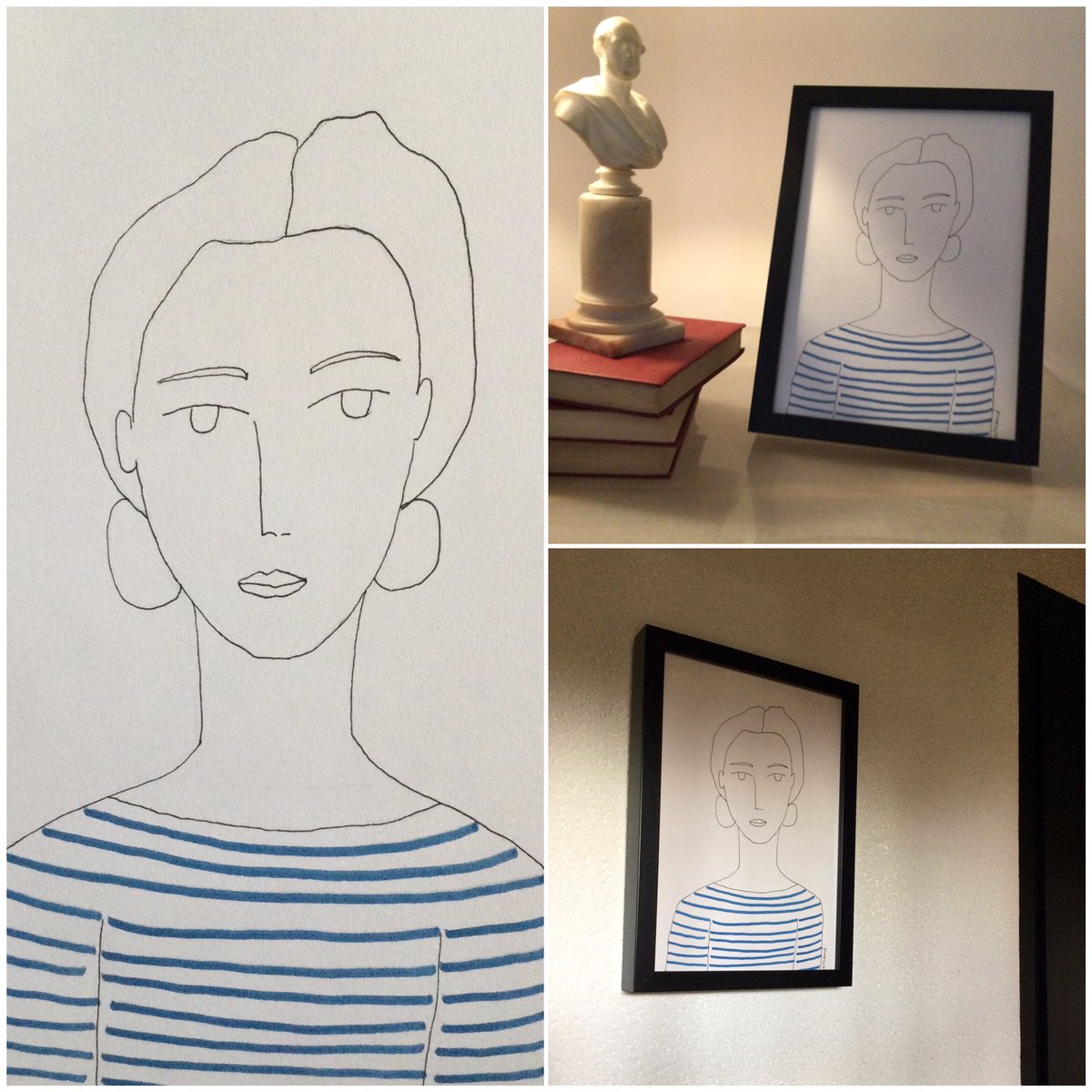 feenFrance's tweet photo. J'ai le plaisir de vous présenter cet article de ma boutique #etsy : DESSIN ORIGINAL PORTRAIT, art, création, fait en France, 100% fait main,  Belle Brune
New in my #etsyshop https://t.co/BpKxmnAiR2