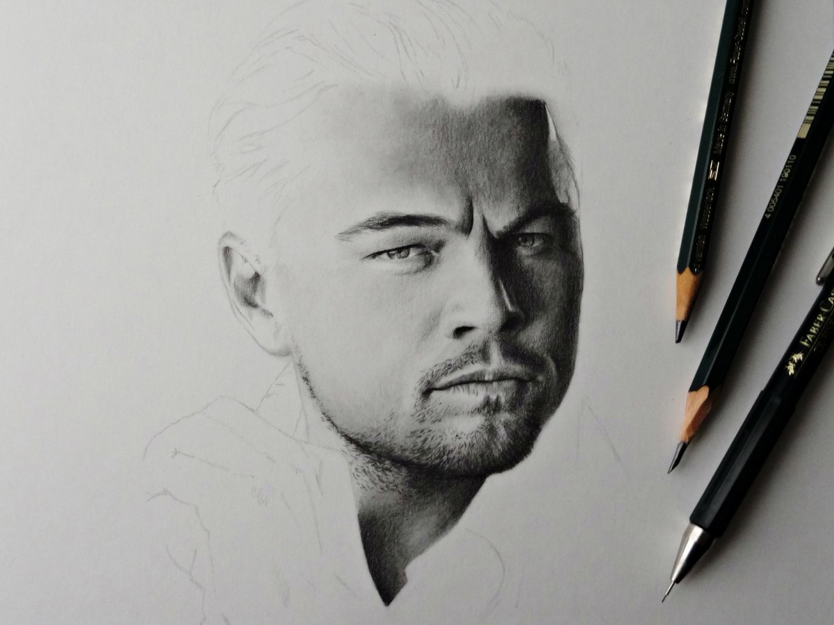 JaviArt7's tweet photo. RETRATO A LAPIZ DE LEONARDO DICAPRIO 🎬 || Leonardo DiCaprio pencil portrait https://t.co/yQbSpTLj60 a través de @YouTube https://t.co/GKb0Fbr7s7