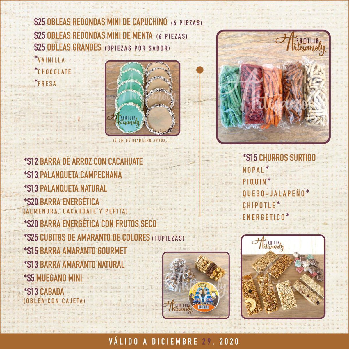 ArtesanolyP's tweet photo. Hoy cerramos pedidos! Síguenos en https://t.co/bm6oybD8mP #EntregaADomicilio #Toluca #Metepec #Zinacantepec #SanMateoAtenco https://t.co/INf1LIkjRd
