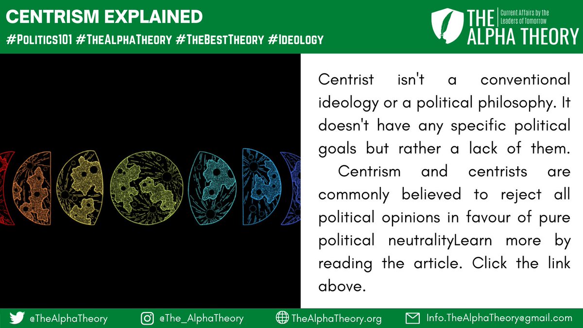 TheAlphaTheory's tweet photo. New Article out : https://t.co/tLvRjHb7AR #Politics101 #Politics #Centrism #TheAlphaTheory #Youth Check it out now ! https://t.co/8UghmNwPz4