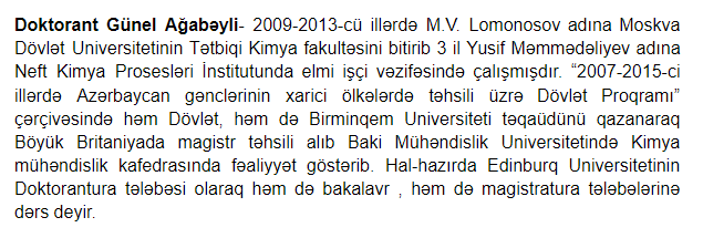 AWiScience's tweet photo. AWiS təşkilatının qurucusu və forumun layihə rəhbəri-Günel Ağabəyli
Panel haqqında məlumat
https://t.co/DYABq4wDuE
https://t.co/ShC3CdZpTO
#womeninstem
#womeninscience
#womenintech
#womenwhocode
#AWiS
#AWiSForum
#womeninengineering
#womenempoweringwomen
#azescience
#ASA https://t.co/n73O1Vzrx1