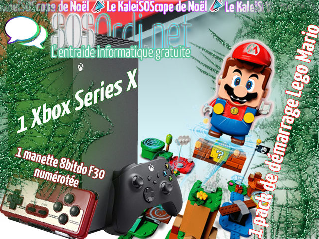 SOSOrdinet's tweet image. Le KaleiSOScope de #Noël #SOSOrdinet : avant la fin du concours, de nouvelles règles pour multiplier les chances de remporter un lot ! blog.sosordi.net/2020/12/le-kal… #jeuconcours #concours #XboxSeriesX #8bitdo #LEGOSuperMario