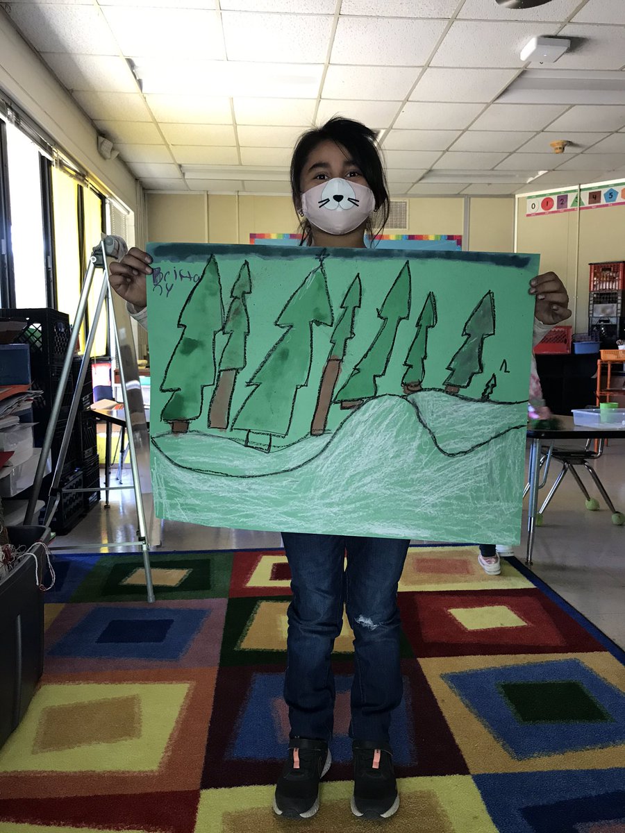 ArtRadabaugh's tweet photo. Holiday art from first grade!  @mcwredhawks @NhcsArts https://t.co/6MrRxPHNF7