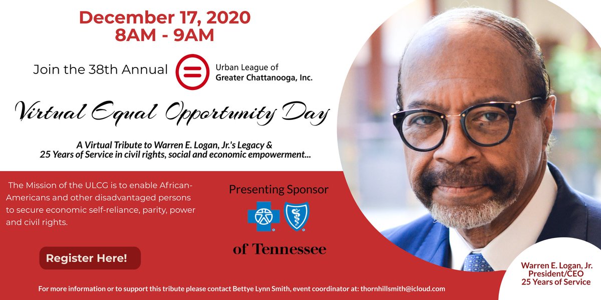 Join us on December 17th for Equal Opportunity Day and a virtual tribute to ULGC President &amp; CEO, Warren E. Logan, Jr. and his 25 years of service.