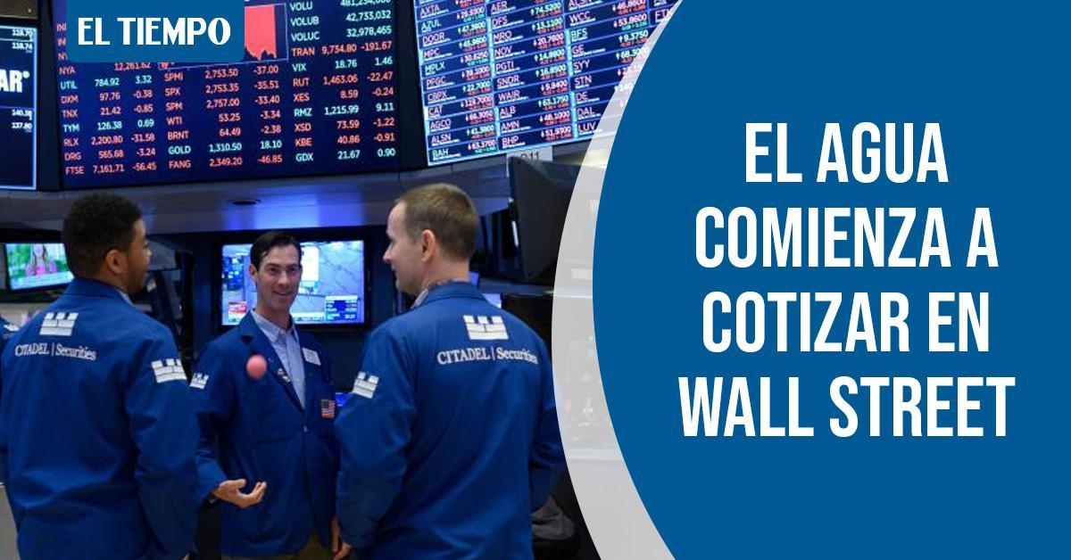 ELTIEMPO's tweet photo. No es broma. El agua comenzó este lunes a cotizar en el mercado de futuros de materias primas debido a la escasez de este bien. Su precio fluctuará ahora como lo hacen el petróleo, el oro o el trigo ➡️ https://t.co/iNBB3KqPg3 https://t.co/orpG83PZWV