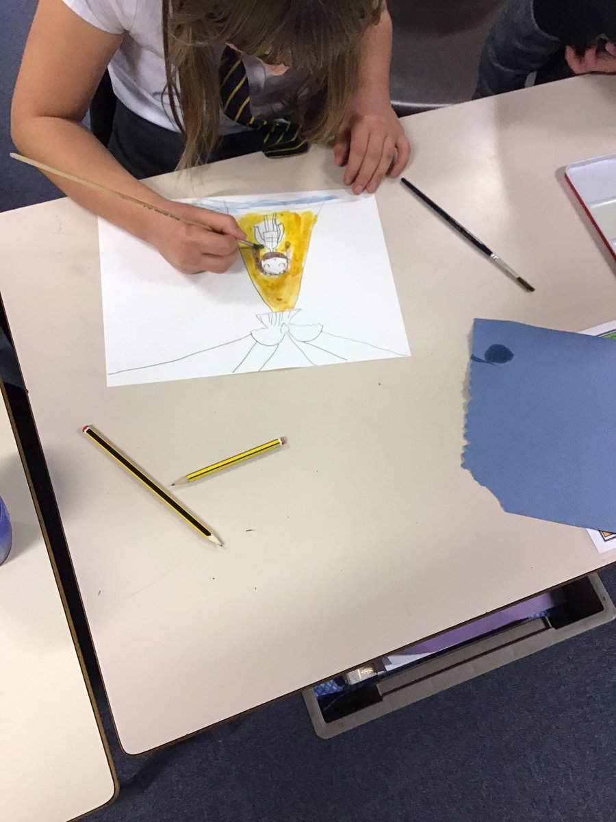 Stjohnscoventry's tweet image. Year 4 have been creating art worked linked to their RE learning about The Trinity. They have created very thoughtful pieces of artwork.
#TheTrinity #iwillshine #awesome
