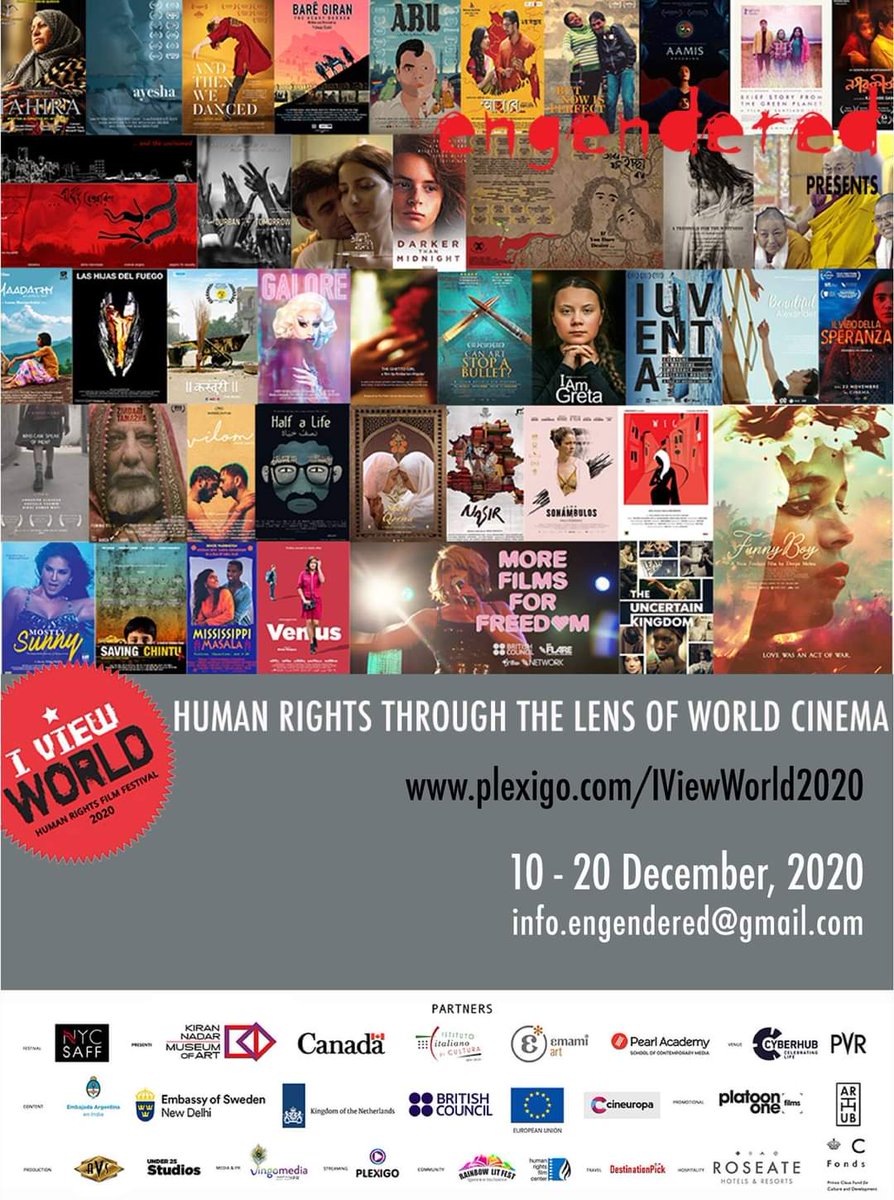 KNMAIndia's tweet photo. βWe are happy to be the Prime Partner for the sixth edition of the film festival I View World 2020, organized by the Arts and Human Rights Organization, Engendered. β
- Kiran Nadar
For the complete festival lineup and details, visit - https://t.co/OQ8aiAIcVB
#Engendered https://t.co/G4j6z1RjUZ