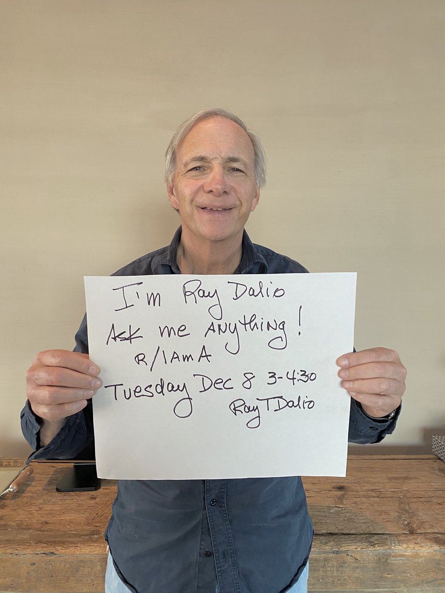 RayDalio's tweet image. As many of you know, I’ve been studying the forces behind the rise and fall of great empires and their reserve currencies throughout history, with a focus on what that means for the US and China today. Many of the things now happening the world... (1/3)