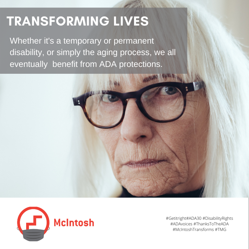 McIntoshGroup's tweet photo. The Civil Rights Act and the ADA were ground-breaking laws providing access for people to participate in society. Both born out of protests. #GetItRight #DisabilityRights #ADAvoices #McIntoshTransforms #TMG. 

https://t.co/B02VPbQyqw https://t.co/pIrOY17ypx