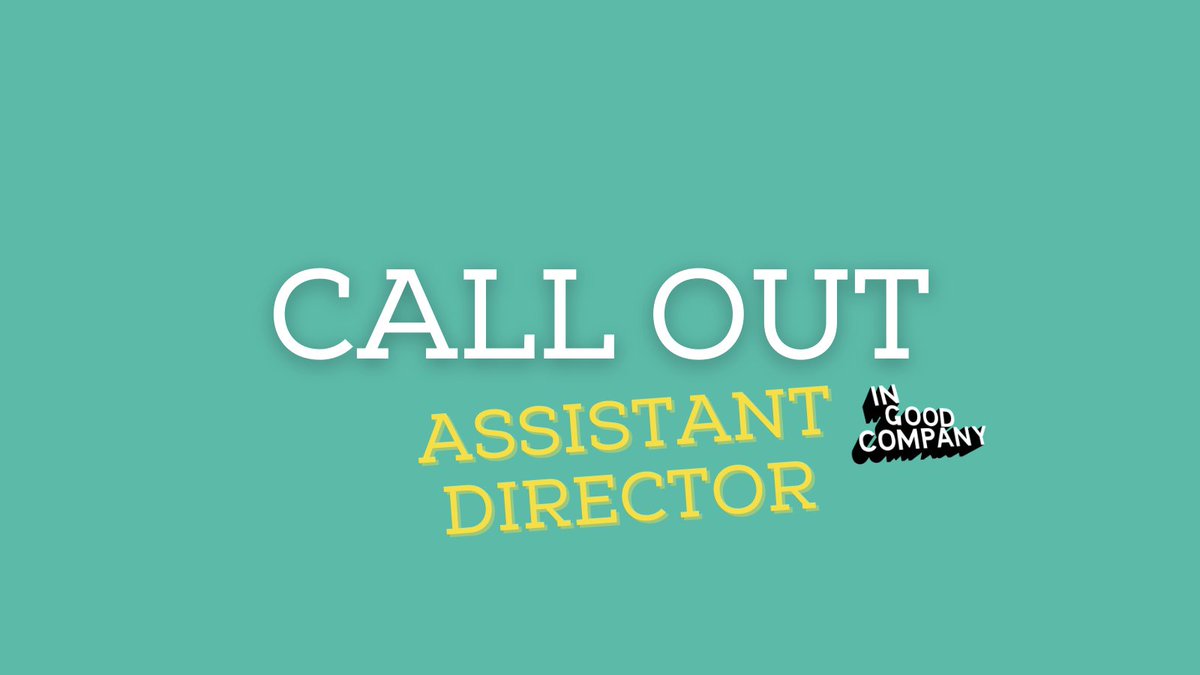 igcmidlands's tweet image. ⏰ CALL OUT ⏰ 

As part of this year’s Take Off Opp we’re looking for an Assistant Director to support the director during a two week workshop process on a new play @Arena_Theatre + @NottmPlayhouse

Find out more + apply: bit.ly/2Iv1ItC

Deadline: 18th December 12NOON.