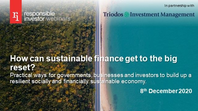 RI_News_Alert's tweet photo. We are live with our latest webinar: How can sustainable finance get to the big reset?

Join speakers @hanswstegeman, Thierry Philipponnat, @GeraldineAng4 from @forfinancewatch @TriodosIM  @OECD 

Register here --> https://t.co/tip6bnGNVK https://t.co/cIHmuMvTB1