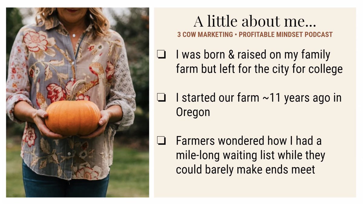 A little about Charlotte Smith's background, and how she started her farm. #FarmMarketingKeynote |  #GLEXPO