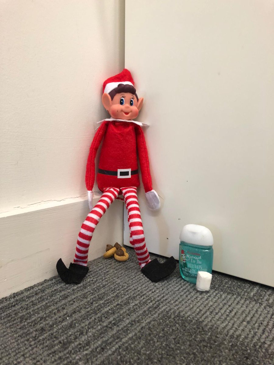 MoodleFVC's tweet photo. Today our elf has been caught making a mess in the LRC, at least he has his toilet paper and hand sanitizer to hand. https://t.co/La7P6EOhHZ