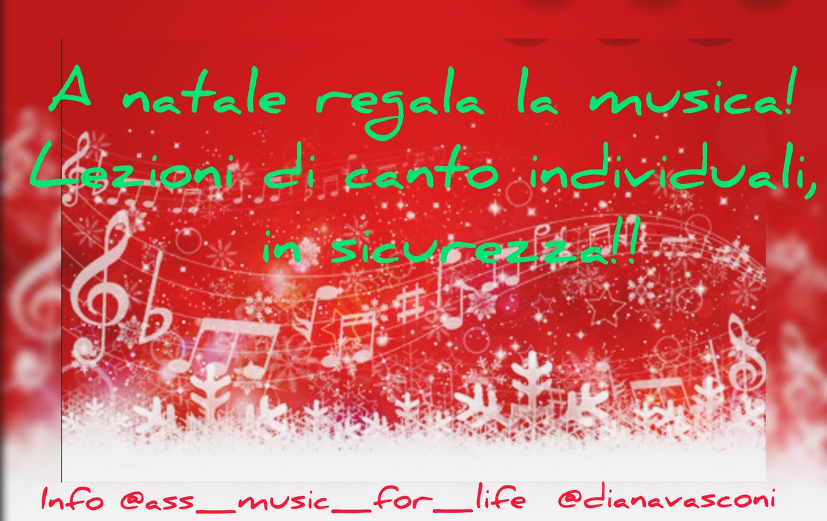 dianavasconi's tweet photo. A natale regala la musica! La pandemia di certo non può fermare la passione.. Amiamoci un po' di più, regaliamo e regaliamoci  ciò che ci rende sereni ❤️
@ass_music_for_life @dianavasconi #musica #passione #canto #arte https://t.co/u2XqmGwdZ9