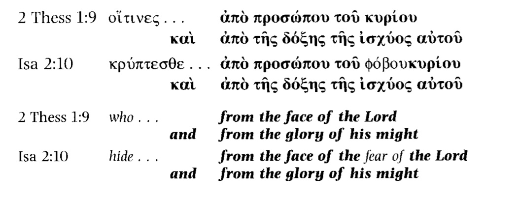 14) 2 Thessalonians: Paul begins by amalgamating various OT texts about the God of Israel to Jesus at His Parousia (parallels again from Gordon Fee):