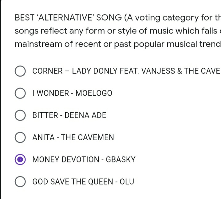 VANopsie's tweet photo. #Headies2020 is here and just incase you weren't sure of who to vote for in the 

"BEST ALTERNATIVE SONG"

 category, follow this link &amp; listen to the #BlackFrequency album. 

I'm not telling you to vote but let me know when you do 😁. #moneyDevotion 

https://t.co/qlpdg40AhI https://t.co/n8fvVTzn2w