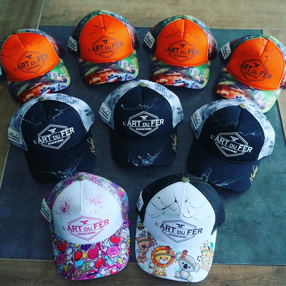 MakaiDesign's tweet image. Casquettes pour la société « L’art du Fer » 💪!!! Et toi viens faire ta casquette 🧢 ?!? #modeleunique #casquette #madeinfrance🇫🇷