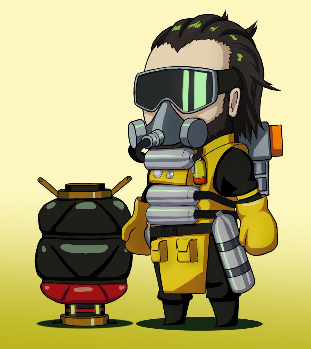 もりもと 2dアニメーション ミニキャラを動かしたくなったので Apexのコースティックを描いてみた もりもと 2dアニメーション ミニキャラを動かしたくなったので Apexのコースティックを描いてみた