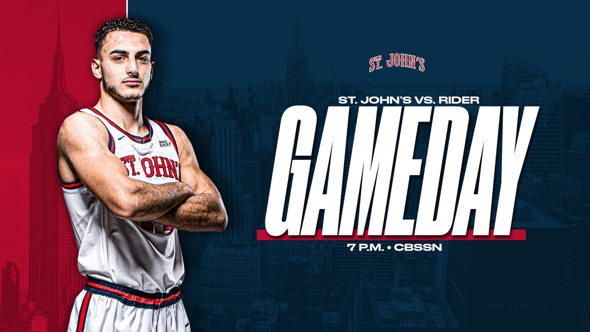 It's GAME DAY at Carnesecca Arena! The Johnnies host Rider at 7 p.m. airing on <a href="/CBSSportsNet/">CBS Sports Network</a> 

PREVIEW ➡️ bit.ly/2VPOhaE

#SJUBB | #WeAreNewYorksTeam