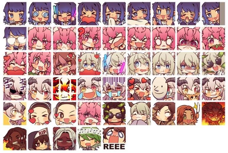 ckm_tee's tweet photo. Last month emotes batch! https://t.co/wvYdqzmua3