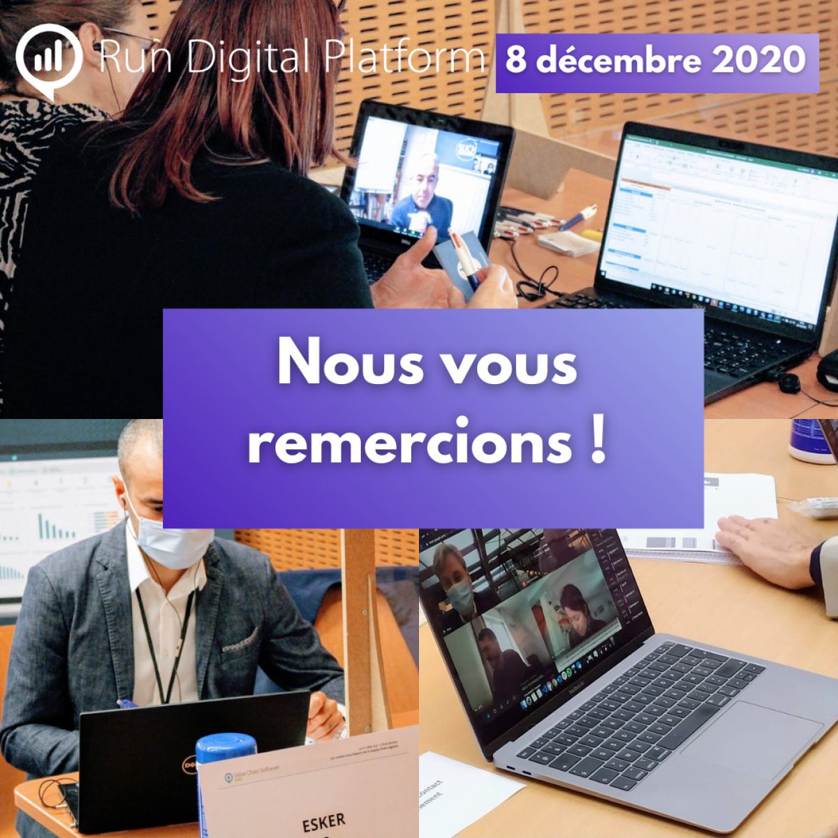 RD_evenement's tweet image. [#RunDigitalPlatform] L&apos;édition Run Digital Platform - Paris 100% online, touche à sa fin. Merci à tous les experts et professionnels ayant participé. Au plaisir de vous retrouver en 2021 sur nos prochaines journées #RunDigitalPlatform !