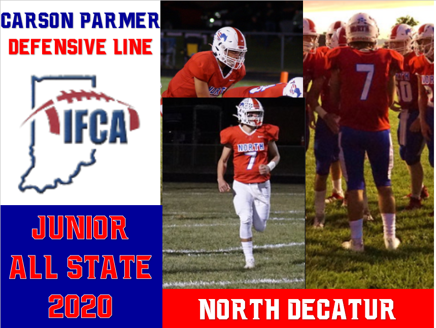 CoachStirn's tweet photo. Congrats to @ParmerCarson for being named to the 2020 IFCA Junior All State Team! #1dccs  #ndchargerpride https://t.co/cjO4DPuQLf