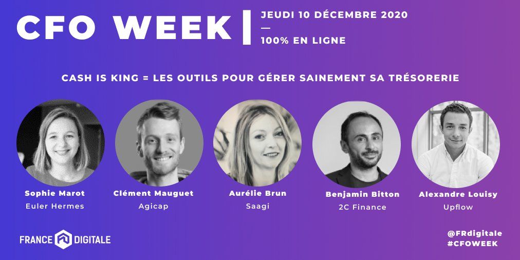 saagie_io's tweet photo. 🎙 #CFOWEEK 🎙
Jeudi 10 décembre, Aurélie BRUN notre CFO interviendra lors de la CFO Week de @FRdigitale aux côtés de Clément Mauguet, @so_remy, @BenjaminBitton et Alexandre Louisy pour parler des outils utilisés pour gérer sa trésorerie ! https://t.co/92BTIFvjHF