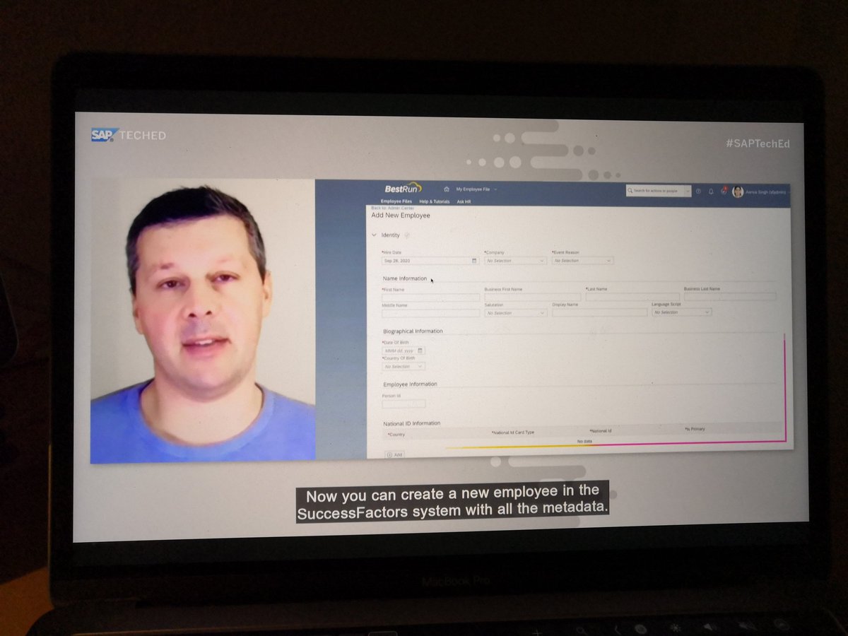 tlakner's tweet photo. Listening to #SAPTechEd right now - nice to see this guy on screen talking about one domain model - rock'n roll :-) @ruinogueira https://t.co/skbdbK1sqL