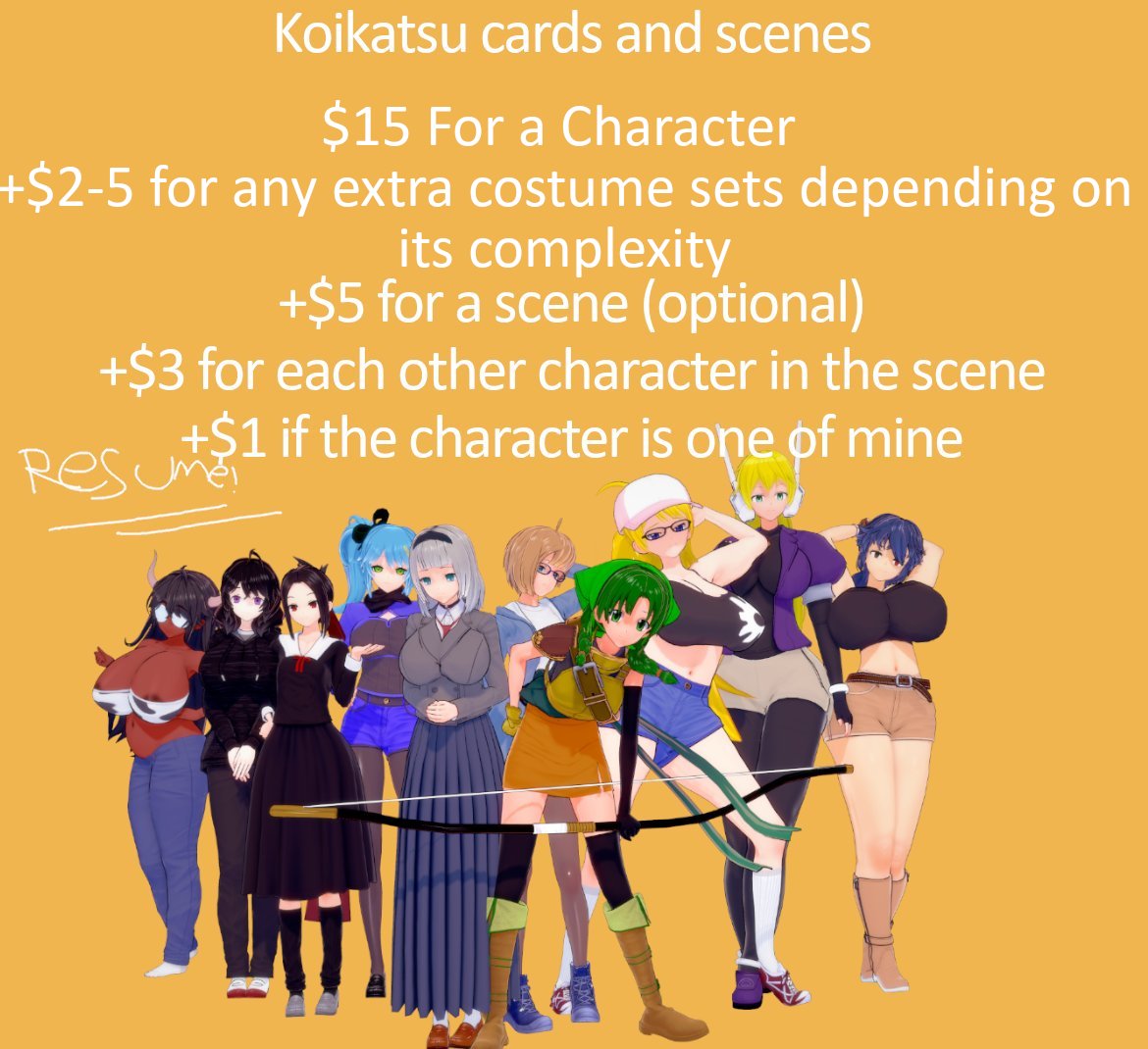 Koikatu Cards Beauty 3D Model Koikatu & SunShine You Can Use