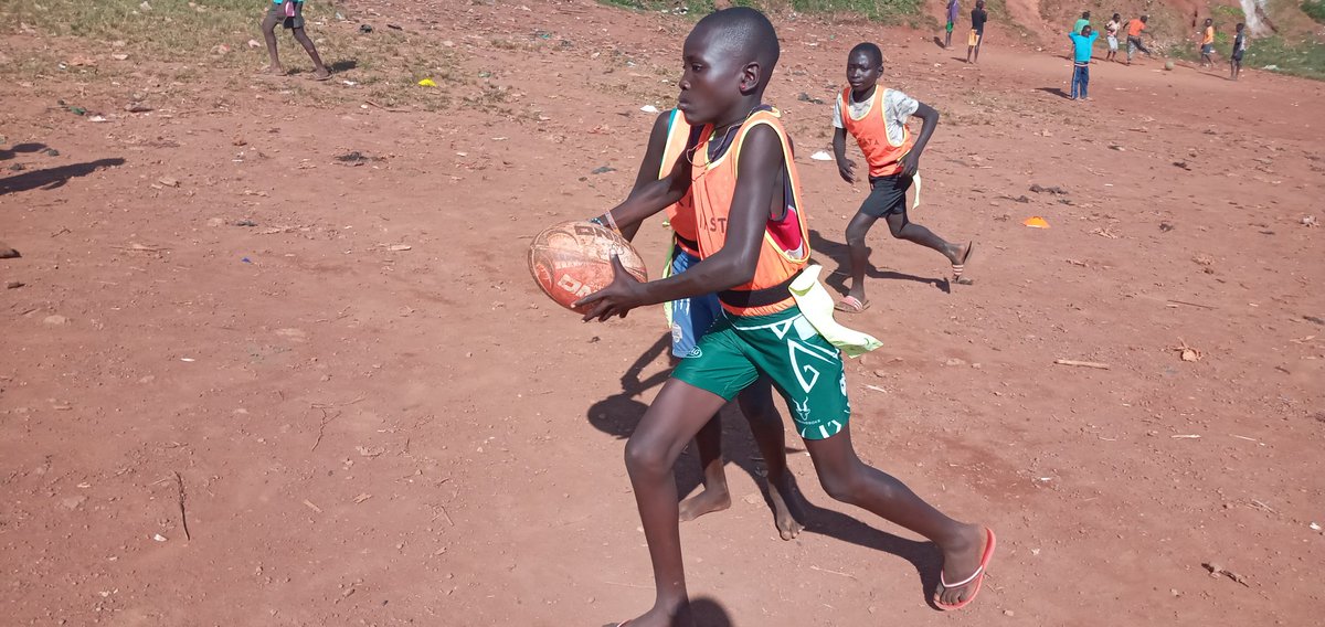 AQRugbyAcademy's tweet photo. #AQRA U15 playing tag rugby today.
Training equipments donated by @KenyanTitch & #SpringBoksTagRugby team.
#AcholiQuartersRugbyAcademy https://t.co/AW9147HntD