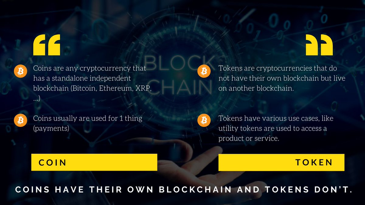 techflake1's tweet photo. Cryptocurrency Coin Vs. Token👇👇
#Crypto #cryptoinfo #Blockchain https://t.co/HXGDCIF7yY