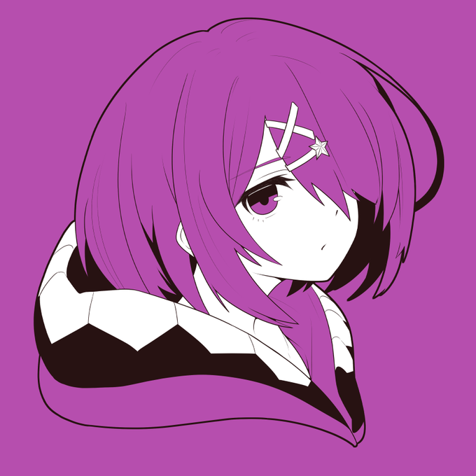 「髪飾り 紫」のTwitter画像/イラスト(新着)｜4ページ目
