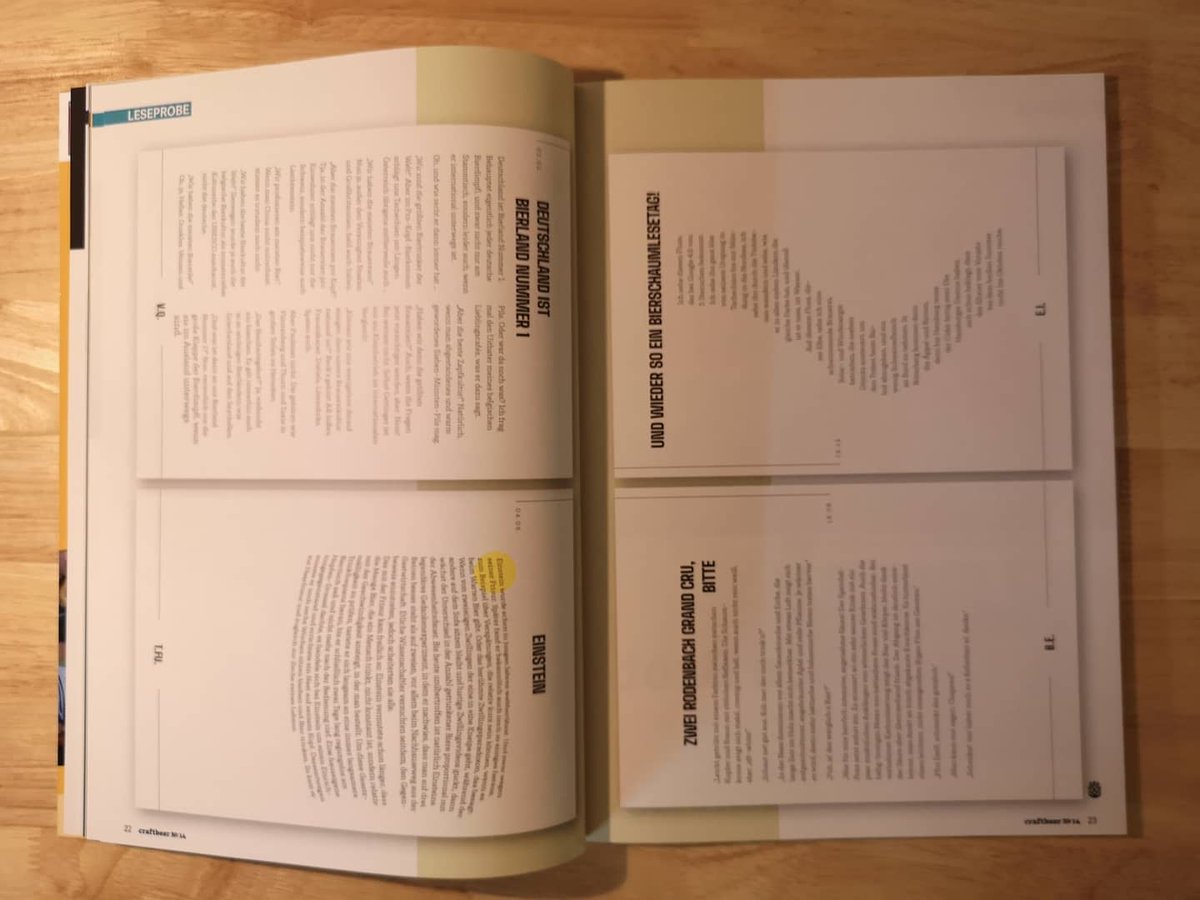 Das neue „craftbeer - Magazin für Bierbraukunst“ ist da. Mit einem wunderbaren Bericht über das Bier-Brevier. #bierbrevier #unsertaeglichbiergibunsheute