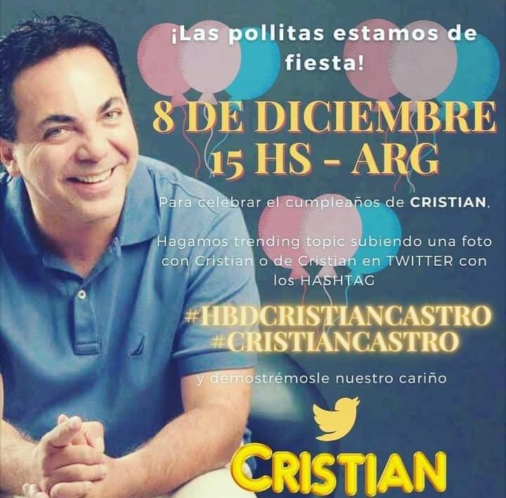 FansAmarteati's tweet photo. 📢📣📢📣📢📣📢📣📢📣📢
ATENCION POLLITAS
EL DIA 8/12 FESTEJAREMOS EL CUMPLE DE NUESTRO GALLITO VAMOS A UNIRNOS TODAS EN UNA MASIVA EN TWITTER PARA HACERLE LLEGAR A NUESTRO GALLITO LOS MEJORES DESEOS
#HBDCRISTIANCASTRO
#CristianCastro https://t.co/swuxEKXDpj