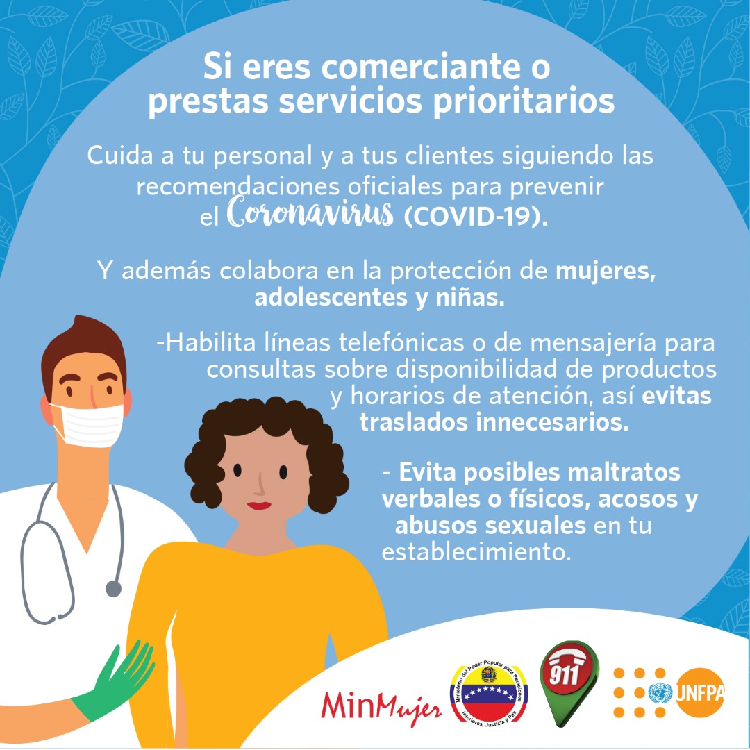 claplamas2020's tweet photo. 🗣️¡𝐄𝐒 𝐂𝐎𝐍𝐓𝐈𝐆𝐎! ✍️🇻🇪
Si eres comerciante o prestas servicios prioritarios Cuida a tu personal y a tus clientes siguiendo las I recomendaciones oficiales para prevenir el  (COVID-19). #AmorYLealtadAChávez https://t.co/sPPm5lS2HI