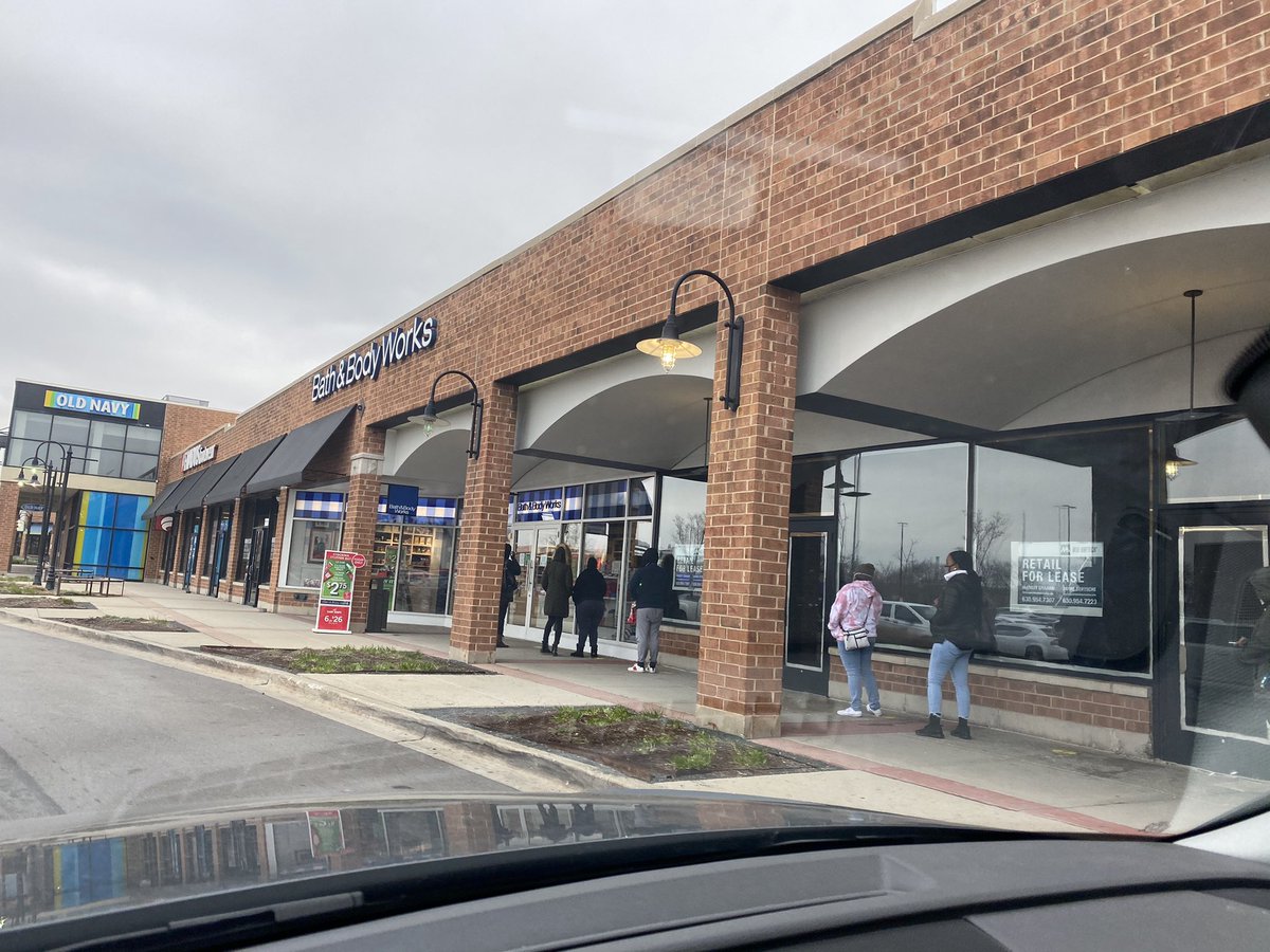 I am genuinely worried about the world we live in that this many people would wait in line to go into a bath and body works during a pandemic....