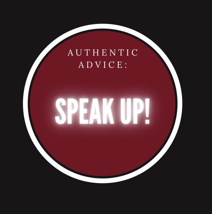 AuthenticEduca3's tweet photo. SPEAK UP! Now this piece of advice is easier said than done a lot of times, but it’s so necessary. Last week we talked about being an ally, and one way to do that is to speak up when bad things are being said about a group of people who may not be present. https://t.co/Ep7xnR9bUM