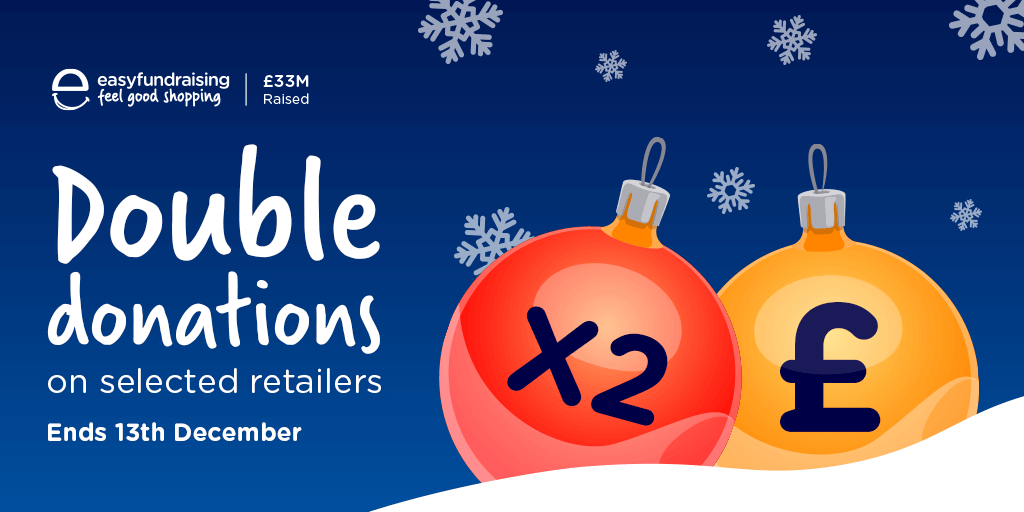 easyuk's tweet photo. Double donation week is back!

Raise twice as much from your Christmas shopping without spending any extra when you shop with John Lewis &amp; Partners, Argos, Iceland and more: https://t.co/q62Lr4rXbu https://t.co/N0QRdDyCDv