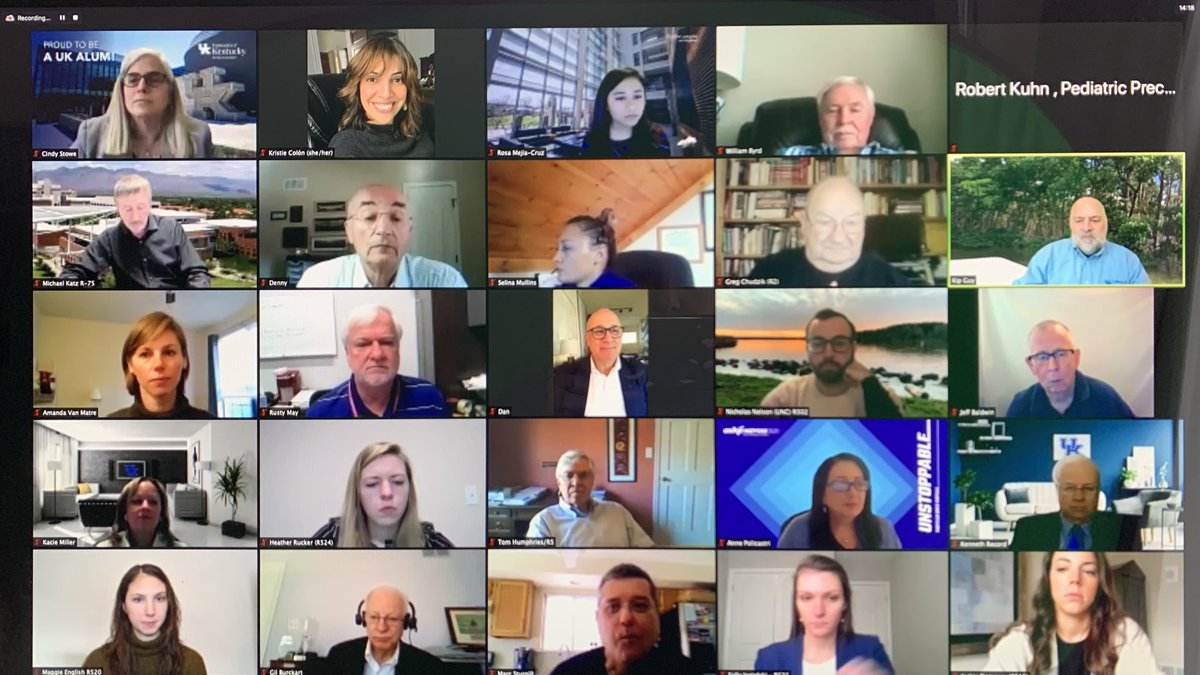 UK_COP's tweet photo. Our first virtual Paul F. Parker Award Luncheon. So great to have our pharm fam attending from all over the world to celebrate @UAMSPharmacy Dean Cindy Stowe. #beyondthescript #ashp2020 https://t.co/qnFR9JDaDx