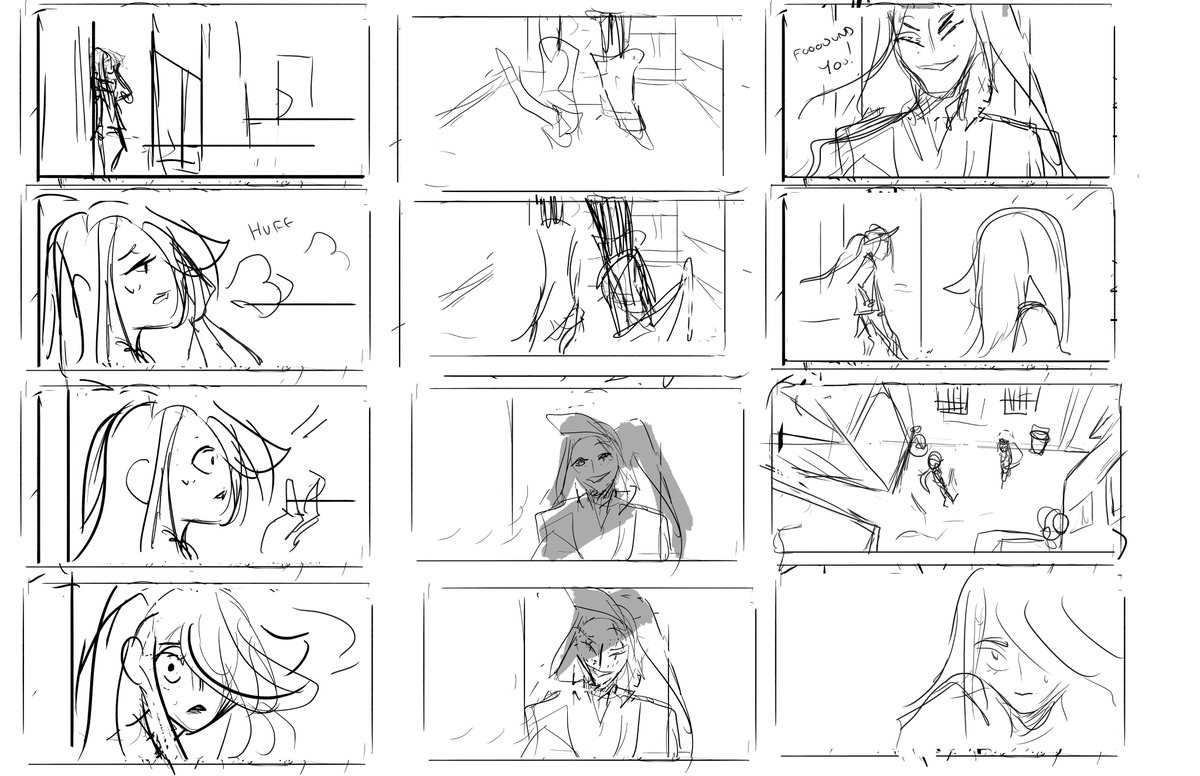 #UnfinishedArtof2020
I started some things this year that I hope to come back to in the future, including thumbing out storyboards and a dating sim mockup...2021 is already looking too busy though, haha 