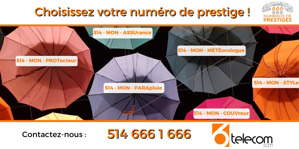 6Telecom's tweet image. Profitez d'un numéro ☎️ unique !