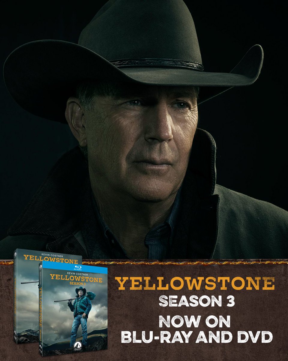 The explosive third season of Paramount Network's Yellowstone is now on Blu-ray and DVD! Own YELLOWSTONE: SEASON 3 on Blu-ray &amp; DVD now. From Paramount Network and Paramount Home Entertainment.

amazon.com/Yellowstone-Se…