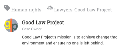 The Good Law Project's crowdfunder is unusual. Usually crowdjustice campaigns have a 'case owner' who is the individual claimant and a law firm who gets the money directly. In this case both the case owner and the 'lawyers' are the Good Law Project