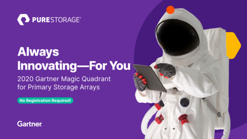 LewFrampton's tweet photo. We aim for the moon (and beyond) and it’s been recognized. Pure Storage is positioned highest and furthest on ability to execute and completeness of vision in the 2020 Gartner Magic Quadrant for Primary Storage Arrays. https://t.co/eF0YjtEF5d https://t.co/xLEtDL0l2E